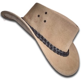 Oztrala Jacaru Hat Suede Leather Cowboy Men's Womens Childrens Kids Australian Outback Western Aussie WS 1007 UK