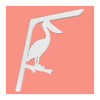 JennyGems Pelican Mailbox Decorative Bracket, Porch Decor, Nautical Coastal Themed,