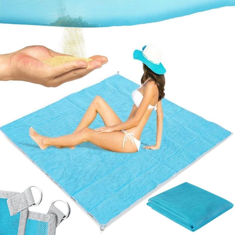 Retoo Picnic Blanket Beach Blanket 200 x 200 cm Sand-Resistant