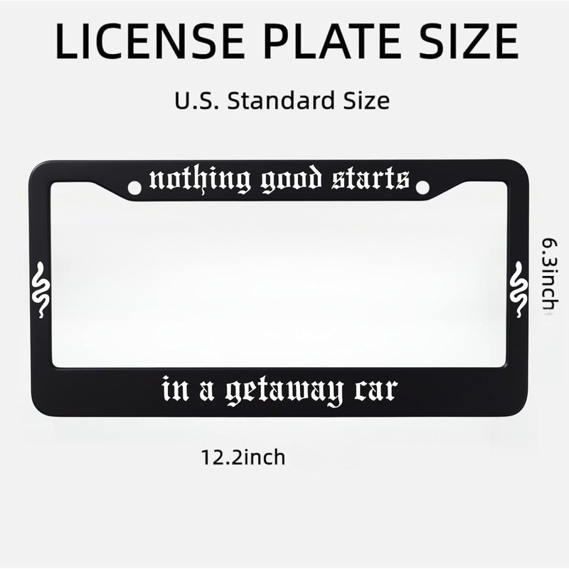Nothing Good Starts in A Getaway Car 3D Molded Black