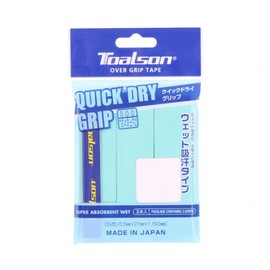 Toalson 1ETG223 GR Tennis Badminton Grip Tape QUICK DRY GRIP Quick Dry Grip, 3 Pieces