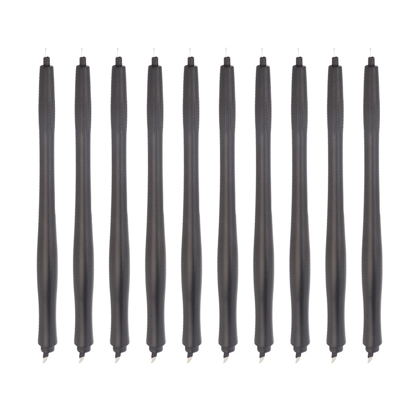10pcs Microblading Pen Professional Double Headed Disposable Manual Eyebrow Eyeliner