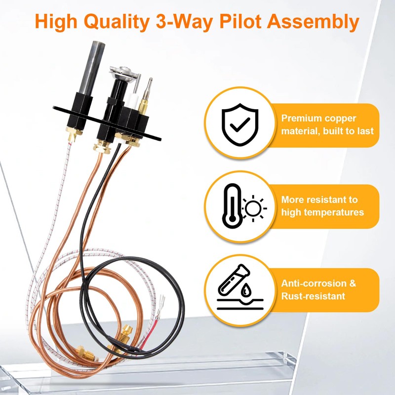 Criditpid 10002265 Propane Gas (LP) Pilot Assembly Replacement Parts for