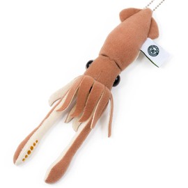 Colorata Plush Doll Mascot Dai Squid (Realistic, Deep Sea Creature/Chain Included), Keychain, Doll, Gift Present (Double Tested), Christmas Gift