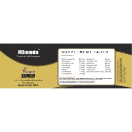 Vitalee Numonia- Natural Pneumonia and Lungs Wellness Supplement (1 unit 60 ml )
