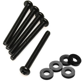CRJ 6-32 UNC Extra Long 1-3/8" (34mm) Computer Radiator Fans Screws Set for 25mm and 30mm Fans - 20 Screws and 20 Washers