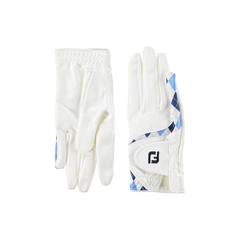 FootJoy Golf Gloves, 22 Ladies, E-Comfort, multicolor (white / navy)