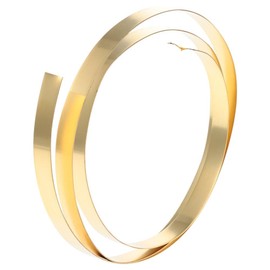 Fudeshe Brass Sheet Roll,1000mm x10mm Metal Foil,Thin Brass Strip Yellow Practical for Crafts, Electrical Repairs,Grounding(0.6x10x1000mm)