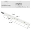Kelendle Extendable Sliding Wardrobe Hook Rail with Hardware Pull Out