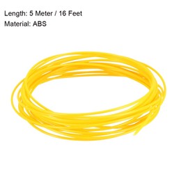 sourcing map 3D Pen Filament Refills,16Ft,1.75mm ABS Filament Refills,Dimensional Accuracy +/- 0.02mm,for 3D Printer,Yellow