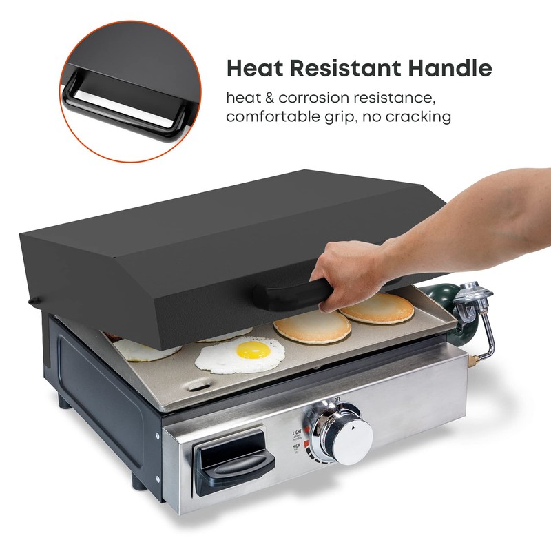 Stanbroil Hard Cover Hood for Blackstone 17 Inches Front Grease