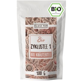 Organic Cycle Tea 1-100 g I Cycle Tea 1 with Mugwort, Raspberry Leaves and Rosemary and Other Women's Herbs I Herbal Tea by KLUIZ Tea