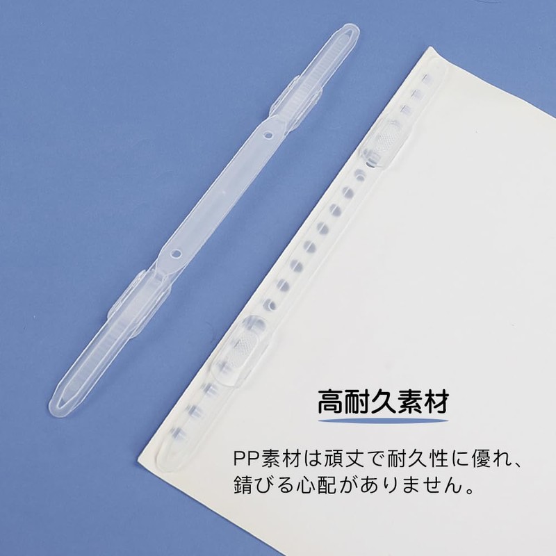 CHANGJIQ Paper Fasteners, 30 Pieces, File Fasteners, 2 Holes, Document