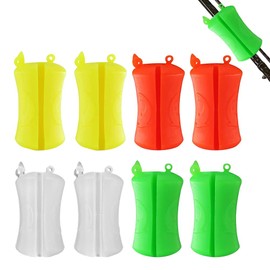 mizikuu Pack of 8 Fishing Rod Tie Holder, Fishing Rod Protection Attachment Rubber Portable Fishing Rod Fixed Ball Reusable Fishing Rod Holder Fishing Rod Fishing Accessories Rod Holder Fishing Tool