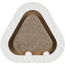 TRIXIE 48009 Scratching Board with Balls, Catnip, 36 × 5 × 36/36 cm, Brown