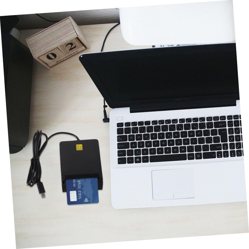 STOBAZA USB Smart Card Reader Portable Multi Card Reader for