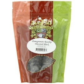 English Tea Store Loose Leaf, Pomegranate Rosehip Flavored Black Tea - 4oz, 4 Ounce
