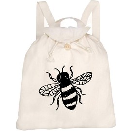 Azeeda 'Honey Bee' Canvas Rucksack/Backpack (RK00008055)