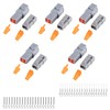MUYI DTM Connector Kit, 5 Sets 4 Pin IP67 Waterproof