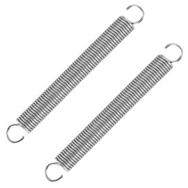 YYTECH Tension Springs with Hooks Stainless Steel Tension Spring Double Hook Tension Spring 150 mm Outer Diameter 16 mm Wire Diameter 2.5 mm Maximum Tensile Force 12.8 kg 2.5 x 16 x 150 mm Pack of 2