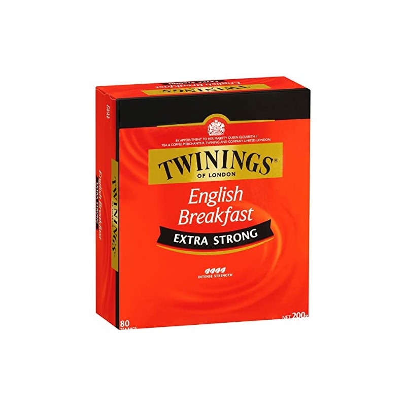 Twinings Extra Strong English Breakfast Tea Bags 80s