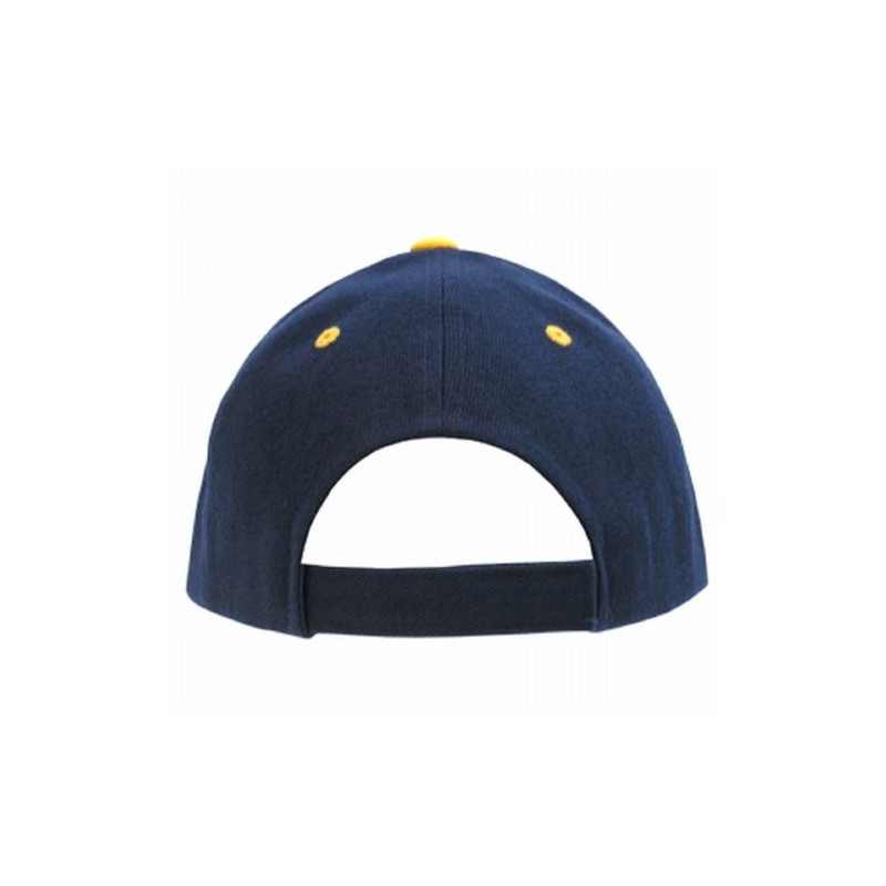 DECKY Sandwich Visor Baseball Caps (Adjtable, Navy/Gold)