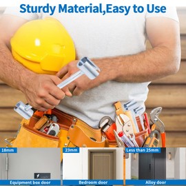 Zihvfzu 2PCS Gap Adjusting Wrench, Hinge Repair Tool, Suitable for Flag Type Hinged Doors (14mm-18mm,23mm-25mm)