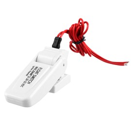 QWORK 2 Pack Heavy-Duty Automatic Boat Bilge Pump Float Switch | Moisture Tight, Ignition Protected - 12/24/32VDC, 20A, Ultrasonic Welding Seals, for Boats Electric Water Pumps