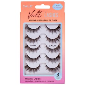 CALA - "Volt Lashes" pestañas postizas multidimensionales y ligeras (5 pares de pestañas, Volume)