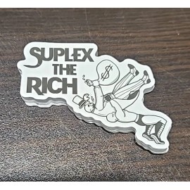 Vintage Wrestling Sticker Suplex The Rich WWE