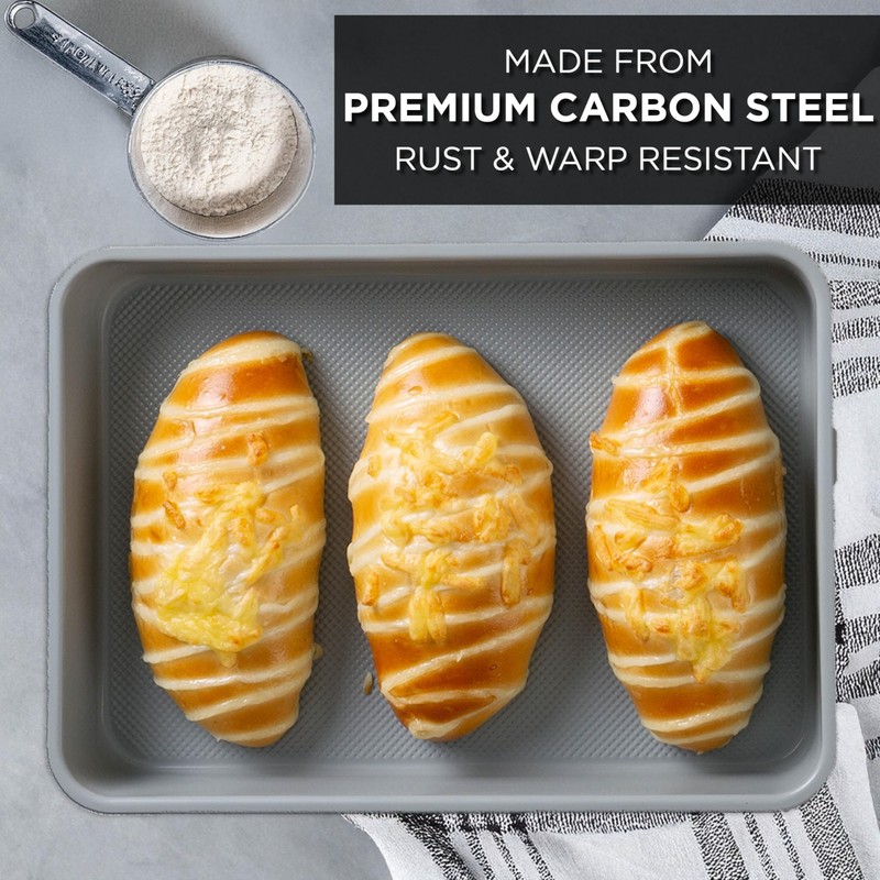 Country Kitchen Nonstick Stackable Bakeware Set - Durable, Easy Release