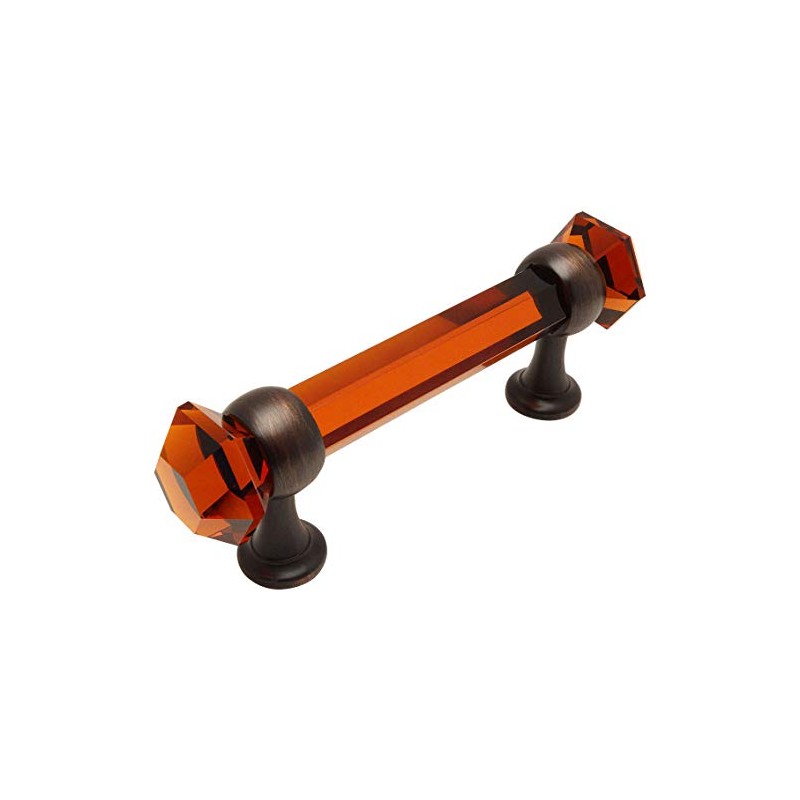 Cosmas 5 Pack 6393ORB-A Oil Rubbed Bronze with Amber Glass