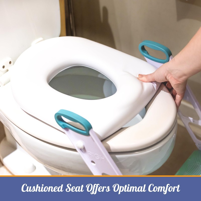 Mommy’s Helper Contoured Cushie Step-Up Deluxe Potty-Training Seat with Step