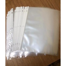 100 Pack Heavy Duty Sheet Protectors Crystal Clear 8.5x11" Page 3 Ring Binder