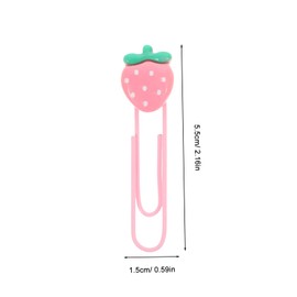DOITOOL 3 Sets Unique Shaped Paper Clips Cute Fruit Tulip Clips for Office and School Use Strong Clamping Force Multi Functional Convenient File Organization