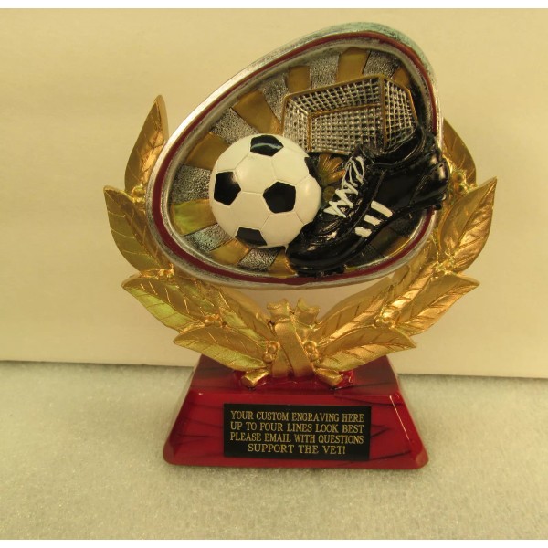 Soccer Trophy Award FREE Engraving Shipped 2 Day Priority Mail