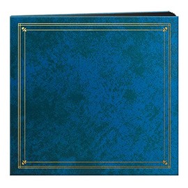 Pioneer Photo Albums 204-Pocket Post Bound Leatherette Cover Photo Album for 4 by 6-Inch Prints, Royal Blue