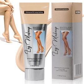 Leg Makeup Waterproof, No Transfer Leg Make Up to Cover Veins, Body Scar Tattoo Cover Up, Long-Lasting, Light & Easy Application, Full Coverage Concealer for Women (Light Glow)