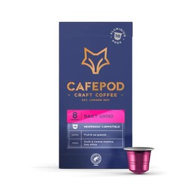 CafePod Coffee Pods Nespresso Compatible Daily Grind 10 Aluminium Capsules