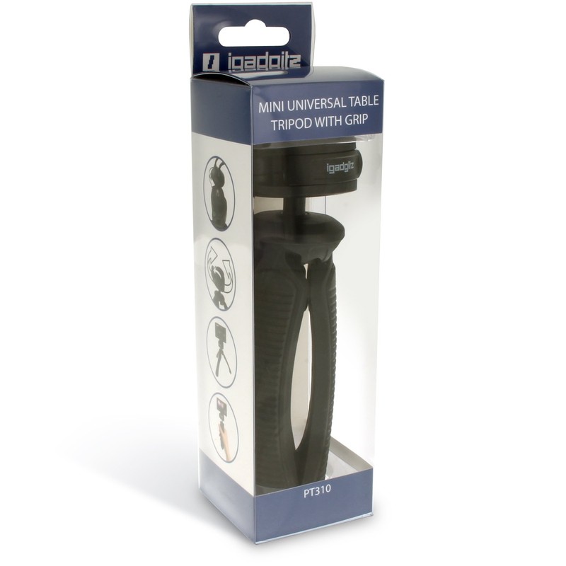 iGadgitz U4857 (PT310) Mini Lightweight Table Top Stand Tripod and