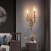 XYDikssn Rustic Brass Wall Sconce French Wall Light Fixture Retro