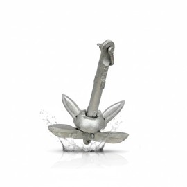 BeGrit Silver Anchor Kayak Kayak Anchor Boat Fishing Anchor Sea Anchor SUP Anchor Anchor Rubber Boat Anchor Small Vessel Anchor 1.54 lbs (0.7 kg)