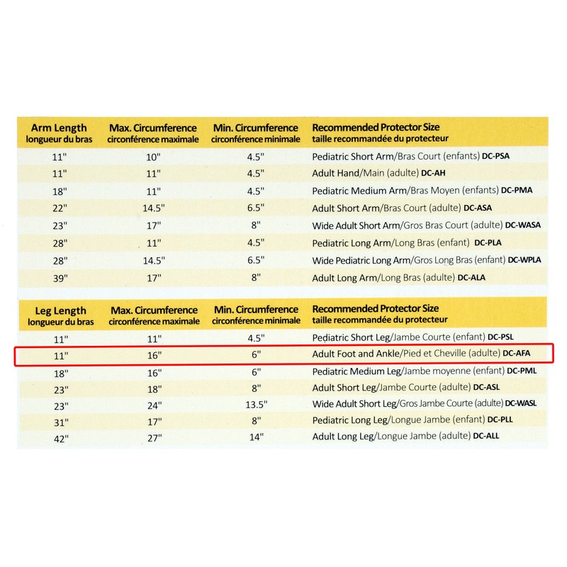 Drycast Waterproof Cast Covers DC-AFA (Adult Foot And Ankle)