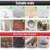 COMNICO 12 Pack Adhesive Hooks Clear Plastic Waterproof Heavy Duty