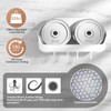 Luxear Shower Caddy, Suction Cup Shower Shelf, No Drilling Powerful