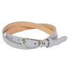 Peace Kobo Women's Belt, Genuine Leather, Thin Belt, Business, Casual,