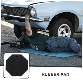 PACKOVE 2pcs Floor Jack Rubber Pads Universal Jack Pad for Vehicle Lifts Heavy-Duty Octagonal Design Compatible