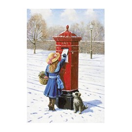 Royal Mail Post Victorian Dog Traditional Nostalgic Christmas Xmas Card