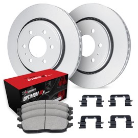 R1 Concepts Front Brakes and Rotors| Hardware Included| Front Optimum OEp Brake Pads and Rotors Kit| Fits 2003-2009 Toyota 4Runner; 2007-2014 Toyota FJ; 2005-2023 Toyota Tacoma