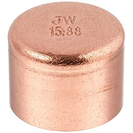 Kakudai Copper Tube Cap 6695-15.88 Inner Diameter: 0.6 inches (15.88 mm)